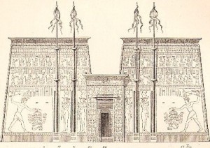 Tempio Edfu Disegno