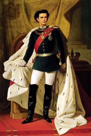 Ludwig II da giovane nel dipinto di Piloty Dominio pubblico
